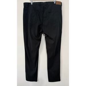 Peter Millar black pants sz 38 straight leg business casual golf office wear